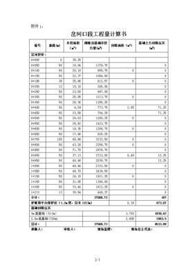護(hù)坡工程量計(jì)算書中的精準(zhǔn)核算方法